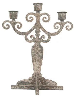 Immagine prodotto di Portacandele Clayre & Eef 21x15x25 cm in metallo grigio