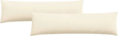 Immagine prodotto di vidaXL Cuscino per divano 2 pezzi crema 145 x 40 cm in tessuto a coste