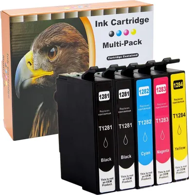 Produktbild von 5 kompatible Druckerpatronen für Epson T1281, T1282, T1283, T1284 - Epson Stylus Office Serie BX305f, SX125, SX235w, SX425W, SX435w, SX445W, S22