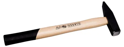 Produktbild von Schlosserhammer | 300/500/800 g | mit Hickory-Griff | Aus Qualitätsstahl geschmiedet