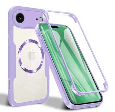 Zdjęcie produktu dla Techsuit ColorVerse 360 MagSafe etui + ochrona iPhone'a 17 - fioletowe