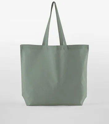 Produktbild von Westford Mill W165 | Organic Baumwolle InCo. Maxi Bag For Life Einkaufstasche - Farbe: Dusty Green - Größe: 35 x 39 x 13,5 cm
