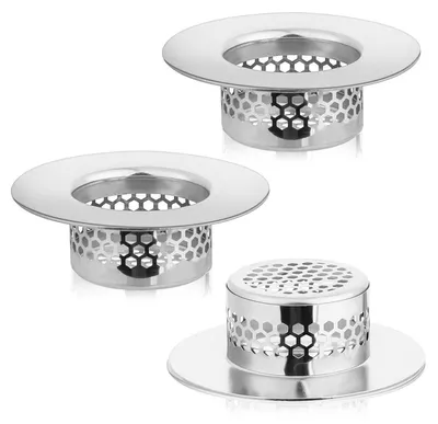 Produktbild von Waschbeckensieb 3 Stück Edelstahl 28 mm für 1,25-1,6 Zoll Abflüsse