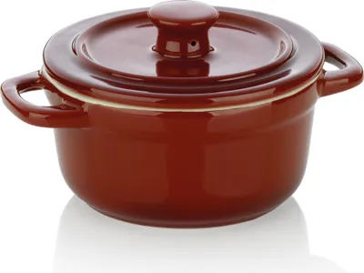 Obrázek produktu pro Kela Malin, Zapékací miska na casserole, Kulatý, Keramický, Červená, 1 kusů, 0,6 l