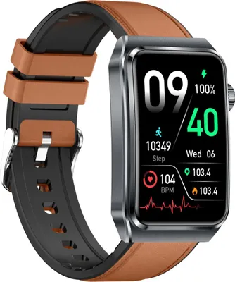 Produktbild von INF Bluetooth Smartwatch, Gesundheitsüberwachung & 100+ Sportmodi Braun