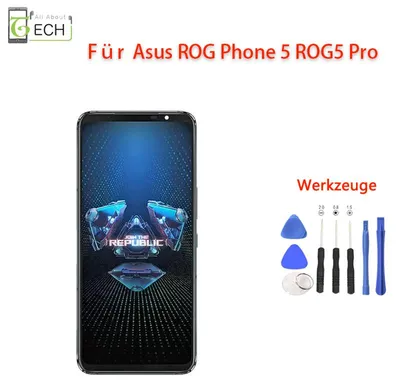 Produktbild von Original Asus ROG Phone 5 ZS673KS / ROG 5 Pro LCD Display (OLED) mit Rahmen