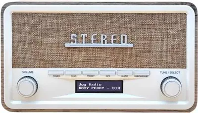 Produktbild von Denver DAB-18LW Digitalradio Holzoptik hell