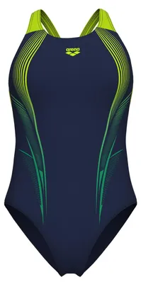 Zdjęcie produktu dla Damski strój pływacki Women's Arena Blast Swimsuit V Back granatowo-limonkowe