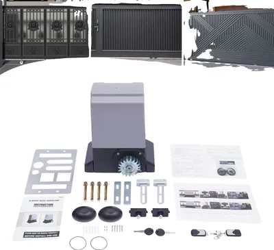 Produktbild von 750W Automatischer Schiebetoröffner, 1600 kg Tragfähigkeit, Fernbedienung, leiser Betrieb