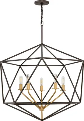 Produktbild von Elstead Astrid Hängeleuchte E14 5-fach Metallische, matte Bronze
