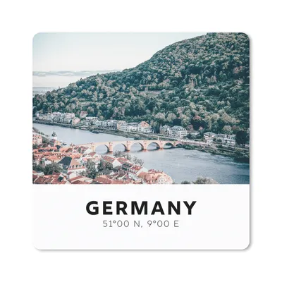 Produktbild von MuchoWow® Mauspad Mousepad Deutschland - Heidelberg - Sommer 30x30 cm - Mousepads - Maus Mat - Pad - Mausunterlage - Gaming