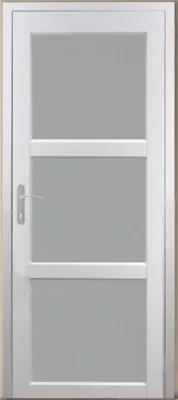 Image de Bloc Porte Kenya Blanc Vitre H204 x L73 cm Côte Tableau P.Droit