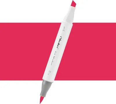 Zdjęcie produktu dla OHUHU dwustronny marker alkoholowy Brush & Chisel, R170 Lipstick Red