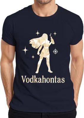 Zdjęcie produktu dla Vodkahontas Śmieszne powiedzenie na wieczór panieński JGA Koszulka męska, granatowy, XXL