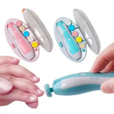 Produktbild von Elektrischer Baby-Nagelschleifer für sichere und sanfte Nagelpflege von Neugeborenen, Babys und Kleinkindern, geräuscharm, ergonomisch gestaltet