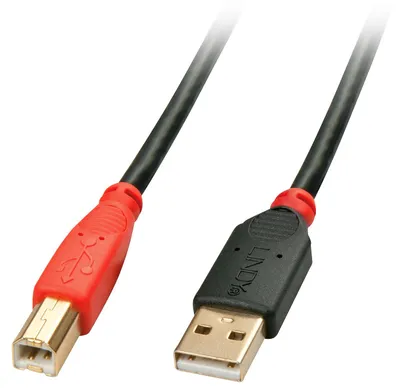 Produktbild von USB 2.0 Aktivkabel, USB-A Stecker > USB-B Stecker (schwarz, 15 Meter)