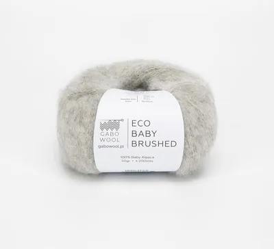 Zdjęcie produktu dla Włóczka Gabo Wool Eco Baby Brushed FTE1305 / jasny szary