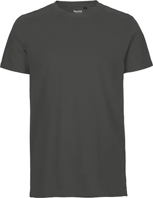 Immagine prodotto di Neutral O61001 | Maglietta aderente da uomo +certificata GOTS - Colore: Charcoal - Taglia: L