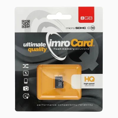 Immagine prodotto di Scheda micro SD da 8 GB con adattatore UHS classe 10