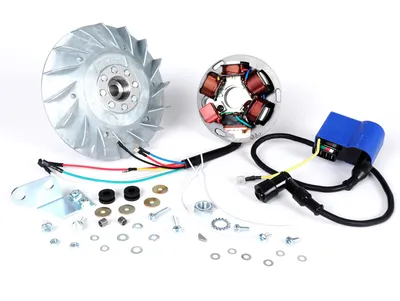 Immagine prodotto di Set accensione BGM 12V elettronica per Vespa P80X, P125X, P200E (1977-1983)