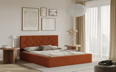Obrázek produktu pro Postel MARSALA 120x200 měděná s úložným prostorem