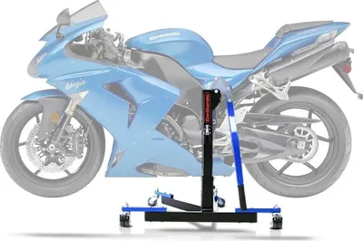 Image de Béquille centrale CS Power Evo pour Kawasaki ZX-10R 06-07 bleu