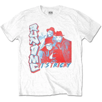 Produktbild von Run DMC It's Tricky White L T-Shirt