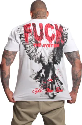 Produktbild von Yakuza Herren Eagle Regular T-Shirt, Weiß, 5XL