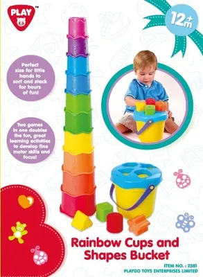 Produktbild von Regenbogenbecher + Eimer für Formen