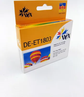 Image de Encre Wox Magenta EPSON T1803 Remplacement C13T18034010