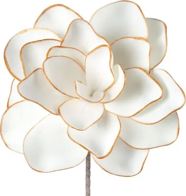 Imagen del producto de Flore 683, longitud 60 cm, plumas 27 cm, color blanco