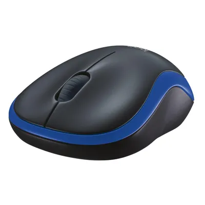 Produktbild von Logitech M185, Beidhändig, Optisch, RF Wireless, 1000 DPI, Blau
