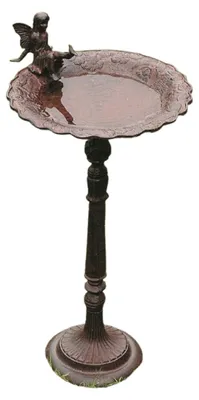 Produktbild von Vogeltränke /-bad Fee H.64cm L.30cm B.30cm Gusseisen braun matt