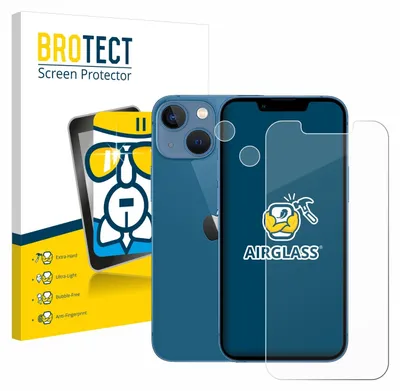 Produktbild von BROTECT Schutzglas für Apple iPhone 13 mini (Display+Kamera) Schutzfolie Panzer Folie Glas Display Schutz klar