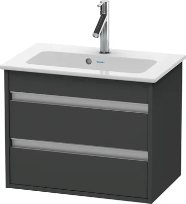 Produktbild von Waschtischunterbau KETHO COMPACT 480x600x385mm graphit matt graphit matt