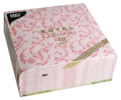 Zdjęcie produktu dla Papstar Servietten Damascato fuchsia