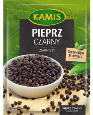 Zdjęcie produktu dla Kamis Pieprz Czarny Ziarnisty 16 G