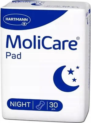 Produktbild von MoliCare Pad Night Inkontinenzeinlagen anatomisch geformt, 30 Stück