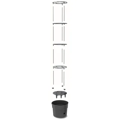 Produktbild von Set 3x Tomatenpflanze aus Kunststoff Pflanzkübel 18 L, Tomatenzüchter, Tomatentopf, Übertopf, Gemüsen, Tomaten Waschende