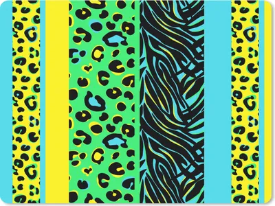 Produktbild von MuchoWow® Mauspad Mousepad Design - Pantherdruck - Gelb - Grün 23x19 cm - Mousepads - Maus Mat - Pad - Mausunterlage - Schreibtischunterlage - Mauspad