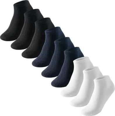 Produktbild von Schiesser Herren 9 Pack Herrensneaker sortiert 1 Pack (Mehrfach) Gr. 403