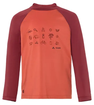 Immagine prodotto di Maglia a maniche lunghe VAUDE Solaro III per bambini, elasticizzata – colore Hotchili – taglia 104