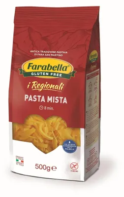 Image de Pâtes sans gluten, mélange de pâtes, 250 g, marque Farabella