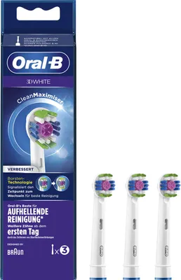 Produktbild von Oral B Cleanmaximiser 3D 3er Pack ErsatzbÃ1/4rstenköpfe
