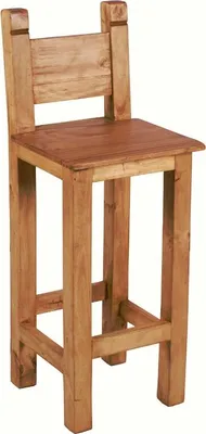 Produktbild von MiaMöbel Barhocker Mexico Möbel 40x106x40 cm Landhausstil Massivholz Pinie Honig