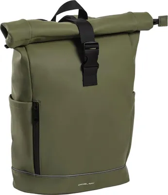 Produktbild von Daniel Ray Rolltop-Rucksack Laptoprucksack Highlands mit gepolstertem Rücken - PolyurethanRollrucksack Fahrradrucksack mit Laptopfach in Olive Green