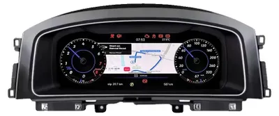 Obrázek produktu pro Digitální přístrojová deska, bezdrátové připojení, přizpůsobitelný displej, Golf MK7/7.5