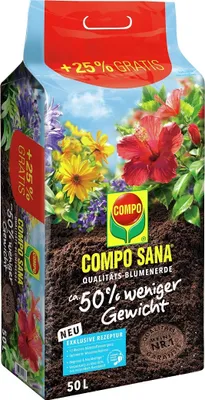 Produktbild von COMPO SANA Qualitäts-Blumenerde ca. 50% weniger Gewicht, 50 Ltr