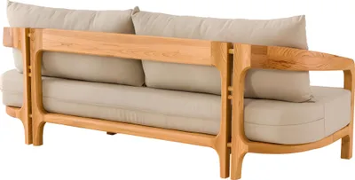 Obrázek produktu pro Elegantní béžová látková pohovka na terasu a balkon