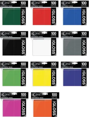 Produktbild von Ultra Pro Eclipse Gloss Standard Deck Protector Sleeves 100ct Jet Black
